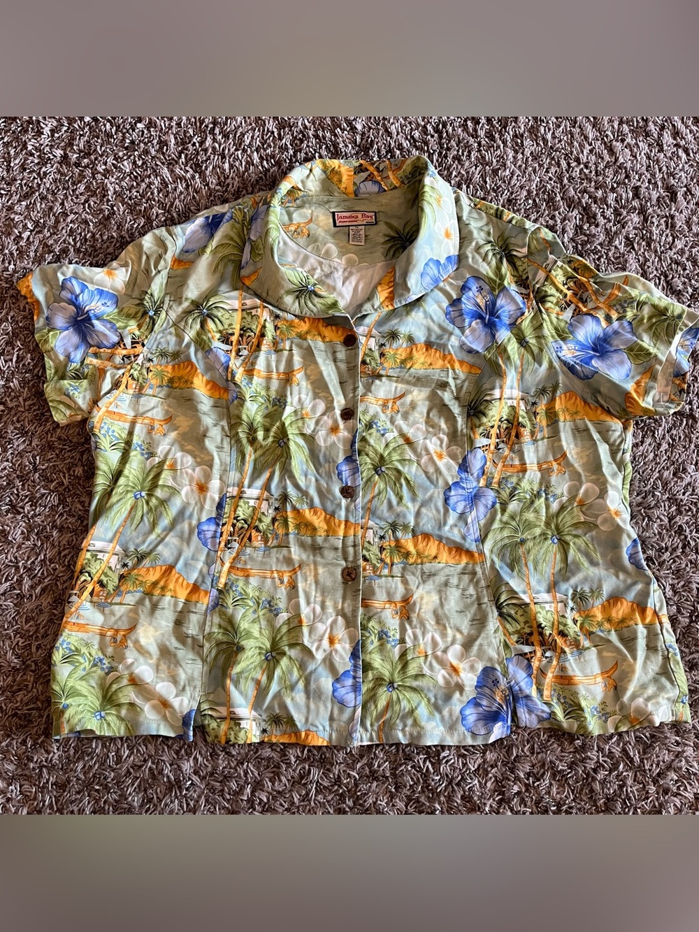 Jamaica bay Hawaiian shirt women’s 2X